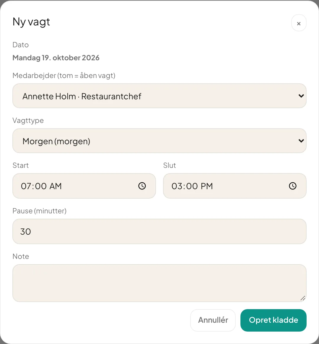 Dialogen Ny vagt